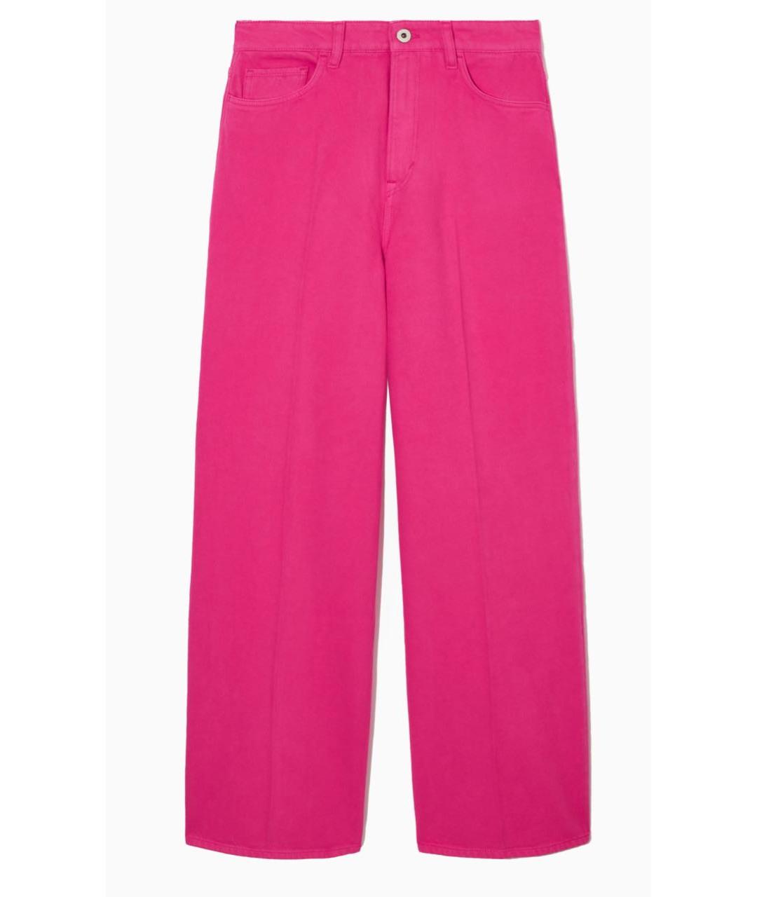 COS Розовые хлопковые прямые джинсы, фото 9