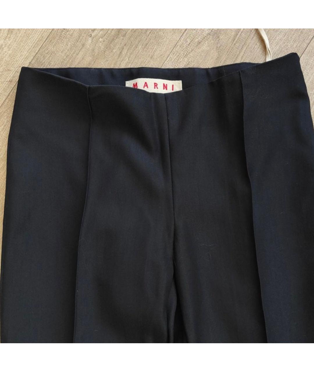 MARNI Черные брюки узкие, фото 2