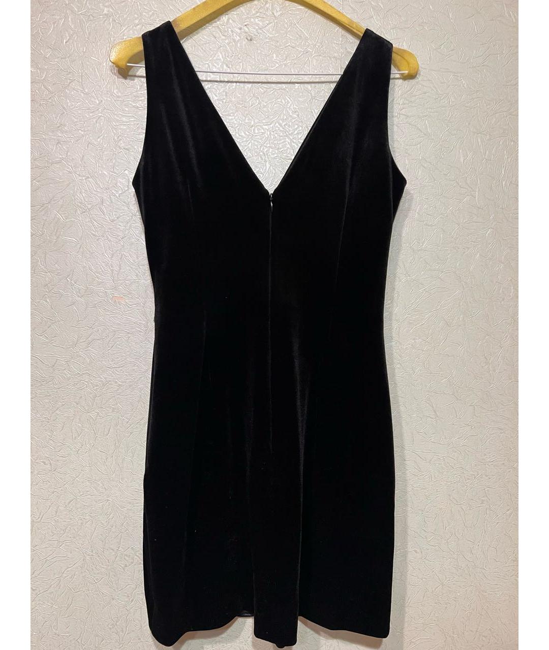 SELF-PORTRAIT Черное бархатное коктейльное платье, фото 2