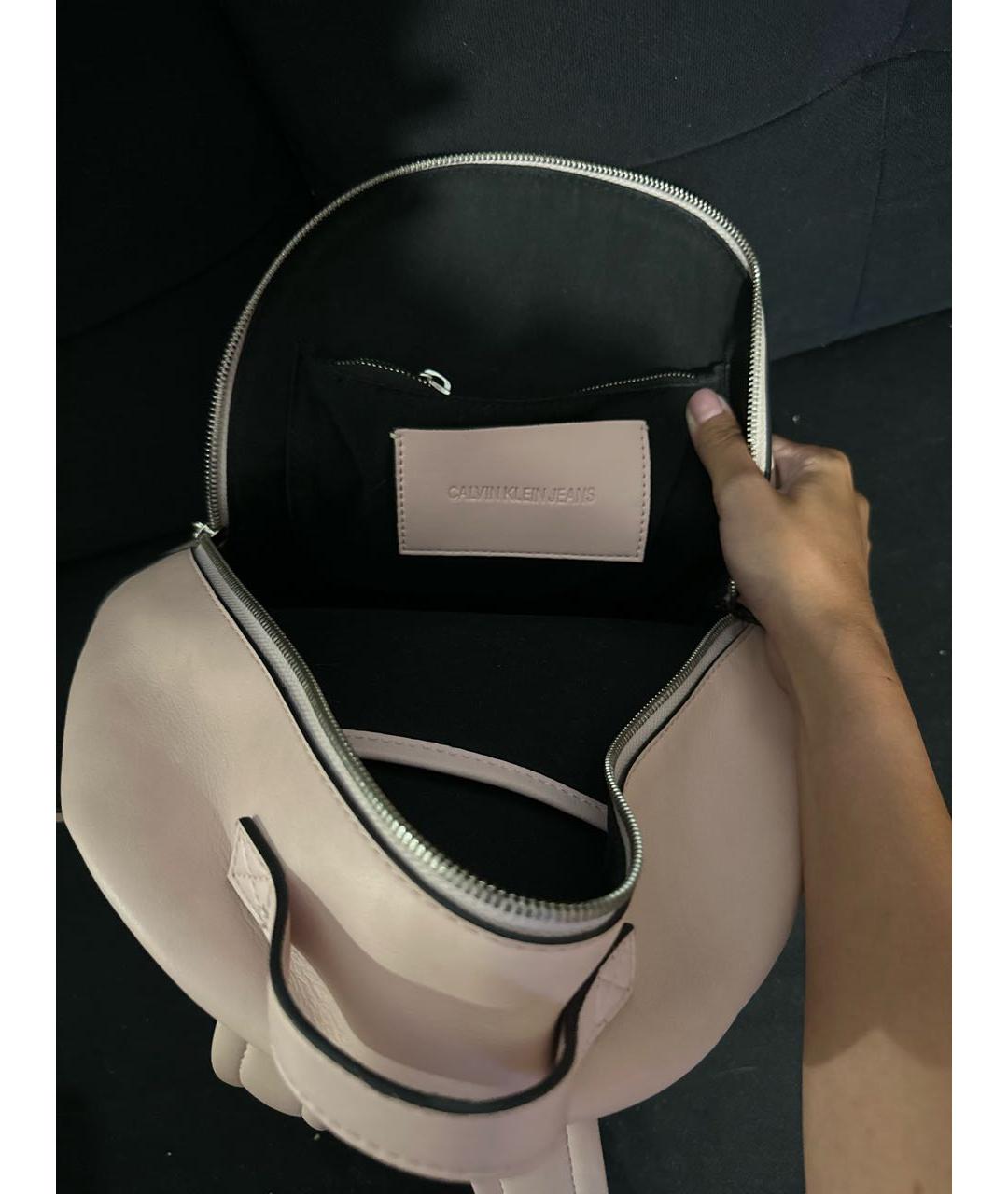 CALVIN KLEIN JEANS Розовый рюкзак из искусственной кожи, фото 4