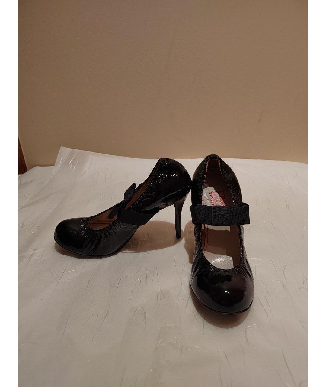 LANVIN Черные туфли из лакированной кожи, фото 5