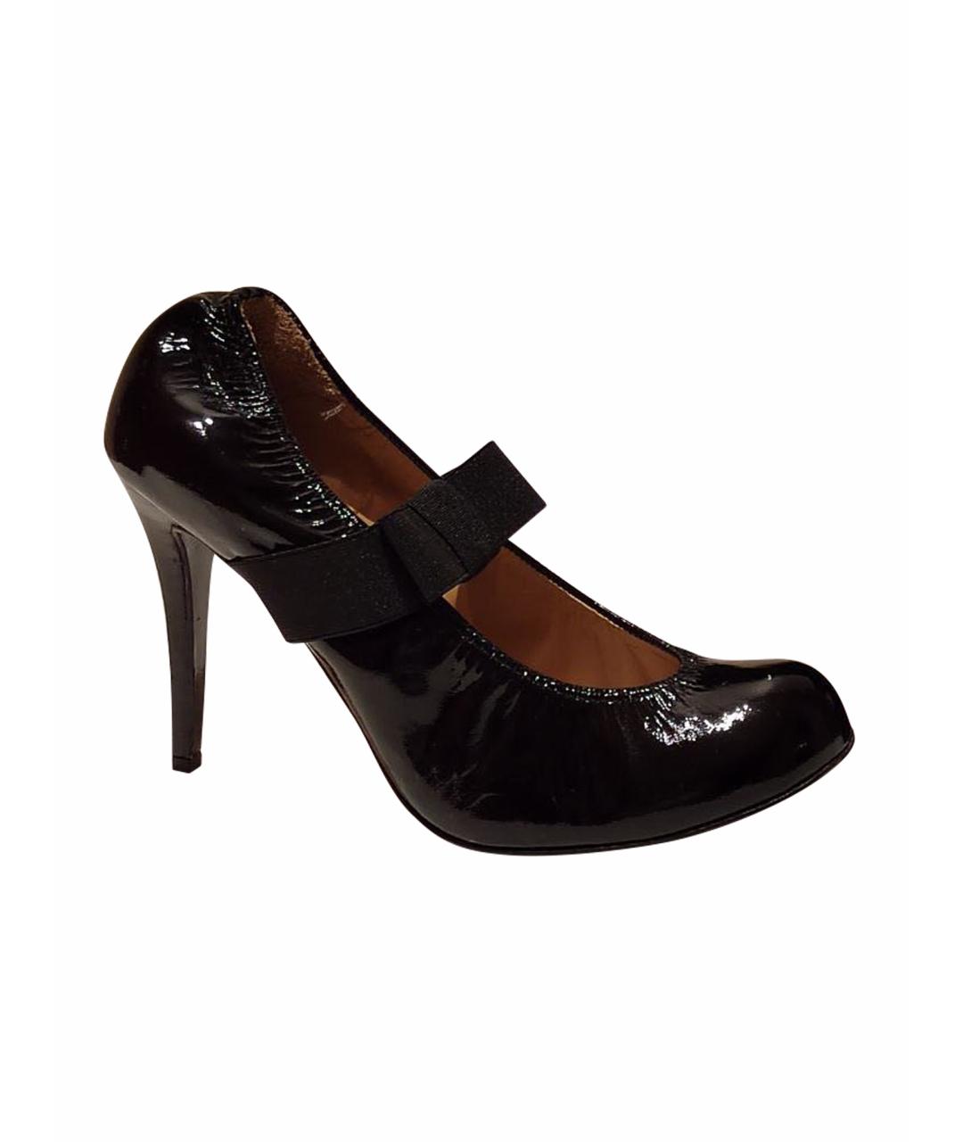 LANVIN Черные туфли из лакированной кожи, фото 1
