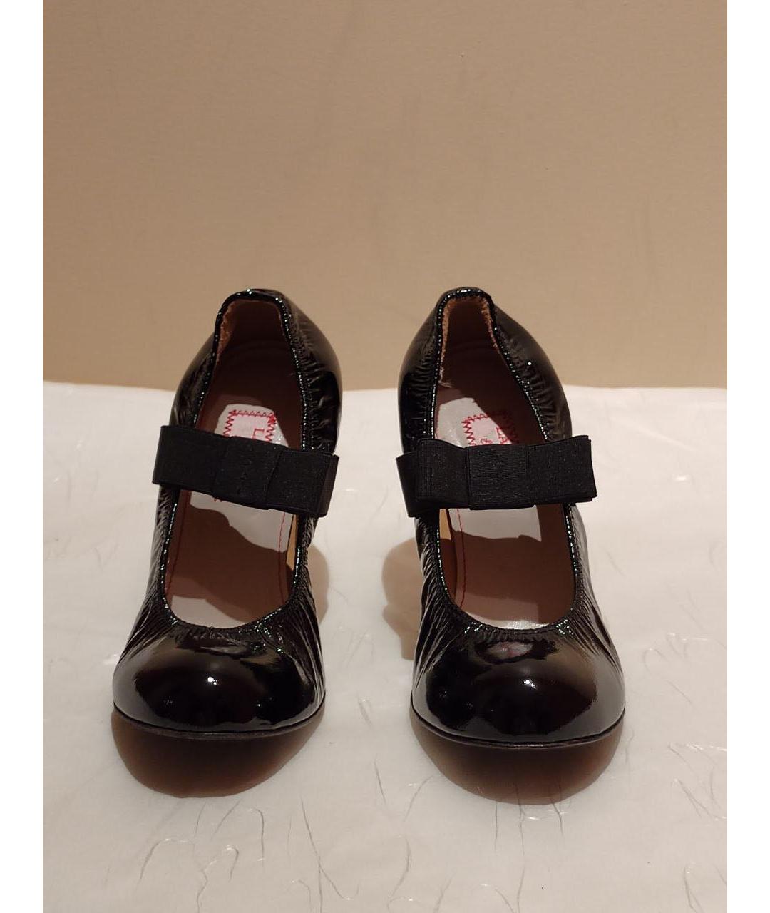 LANVIN Черные туфли из лакированной кожи, фото 2