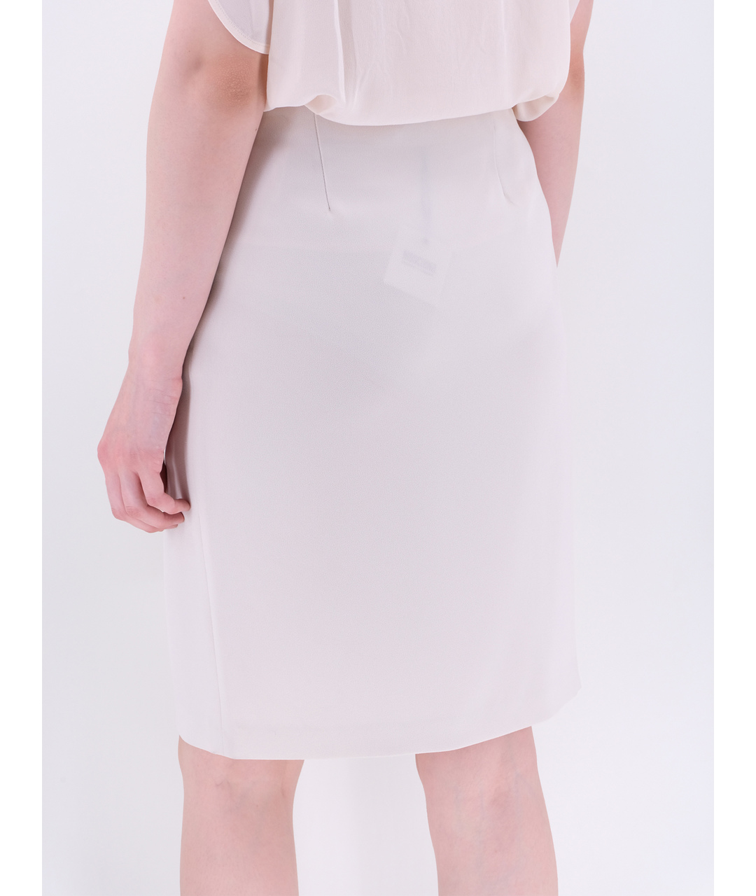 MOSCHINO Белая полиэстеровая юбка миди, фото 3