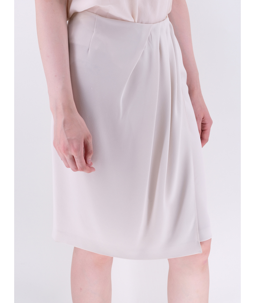 MOSCHINO Белая полиэстеровая юбка миди, фото 2