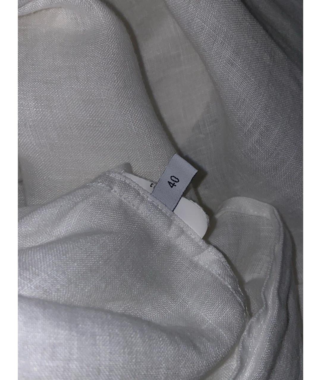 TRUSSARDI JEANS Белая льняная рубашка, фото 7