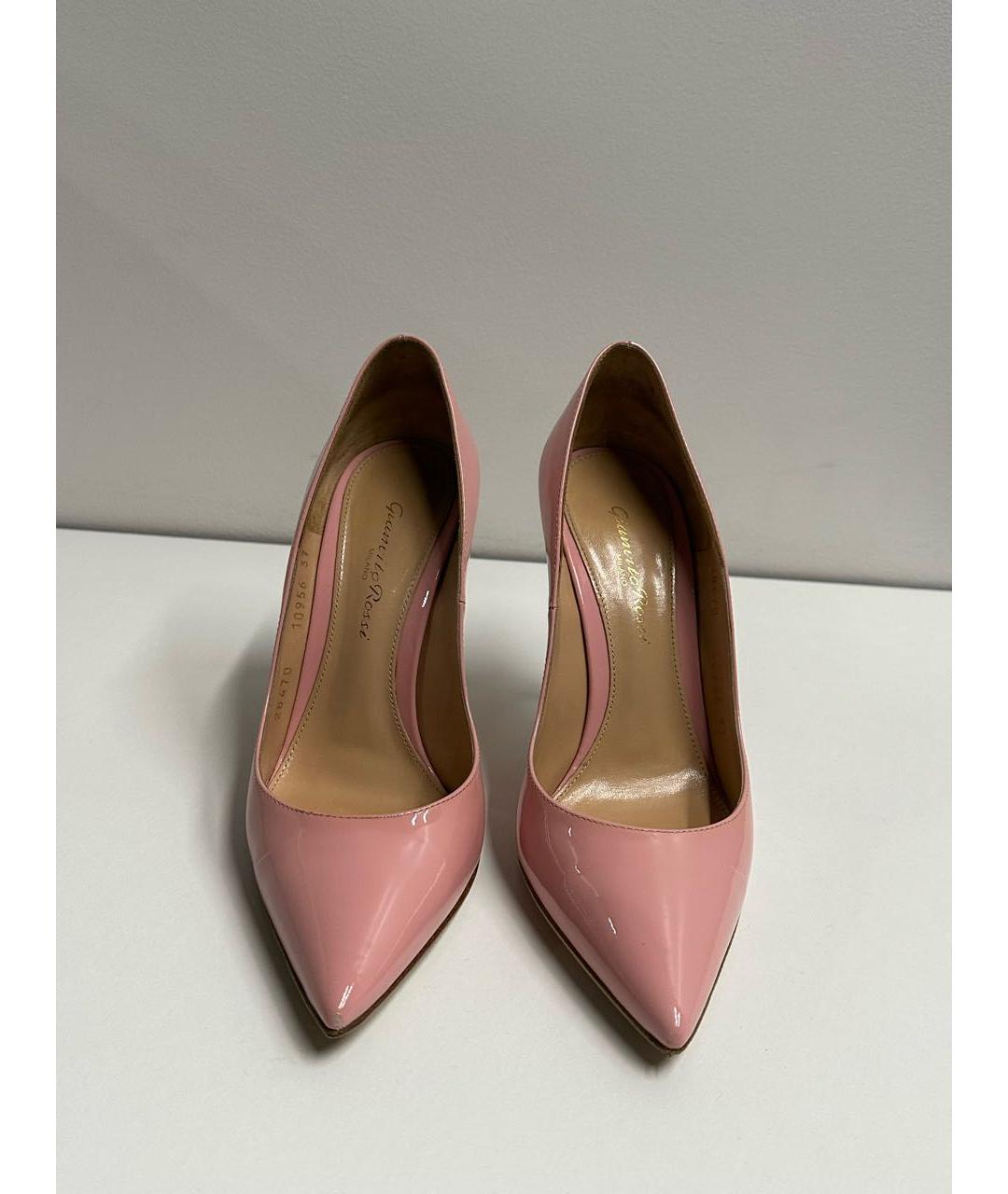GIANVITO ROSSI Розовые туфли из лакированной кожи, фото 2