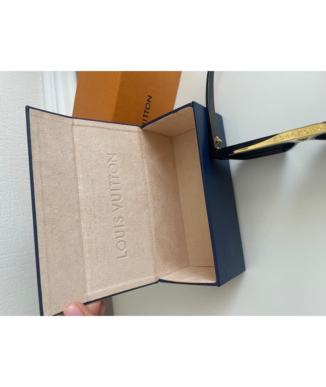 LOUIS VUITTON Черные пластиковые солнцезащитные очки, фото 8