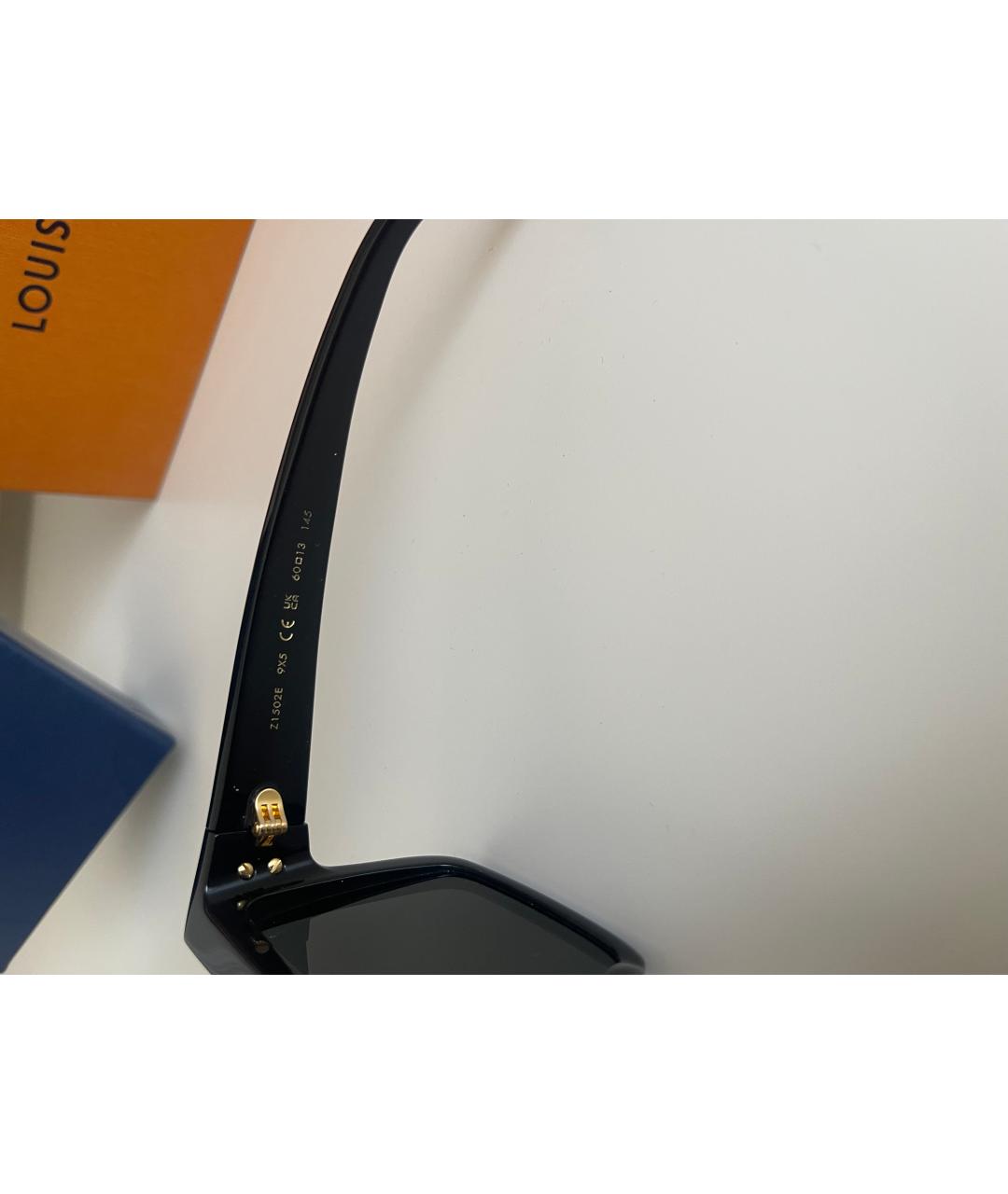 LOUIS VUITTON Черные пластиковые солнцезащитные очки, фото 3