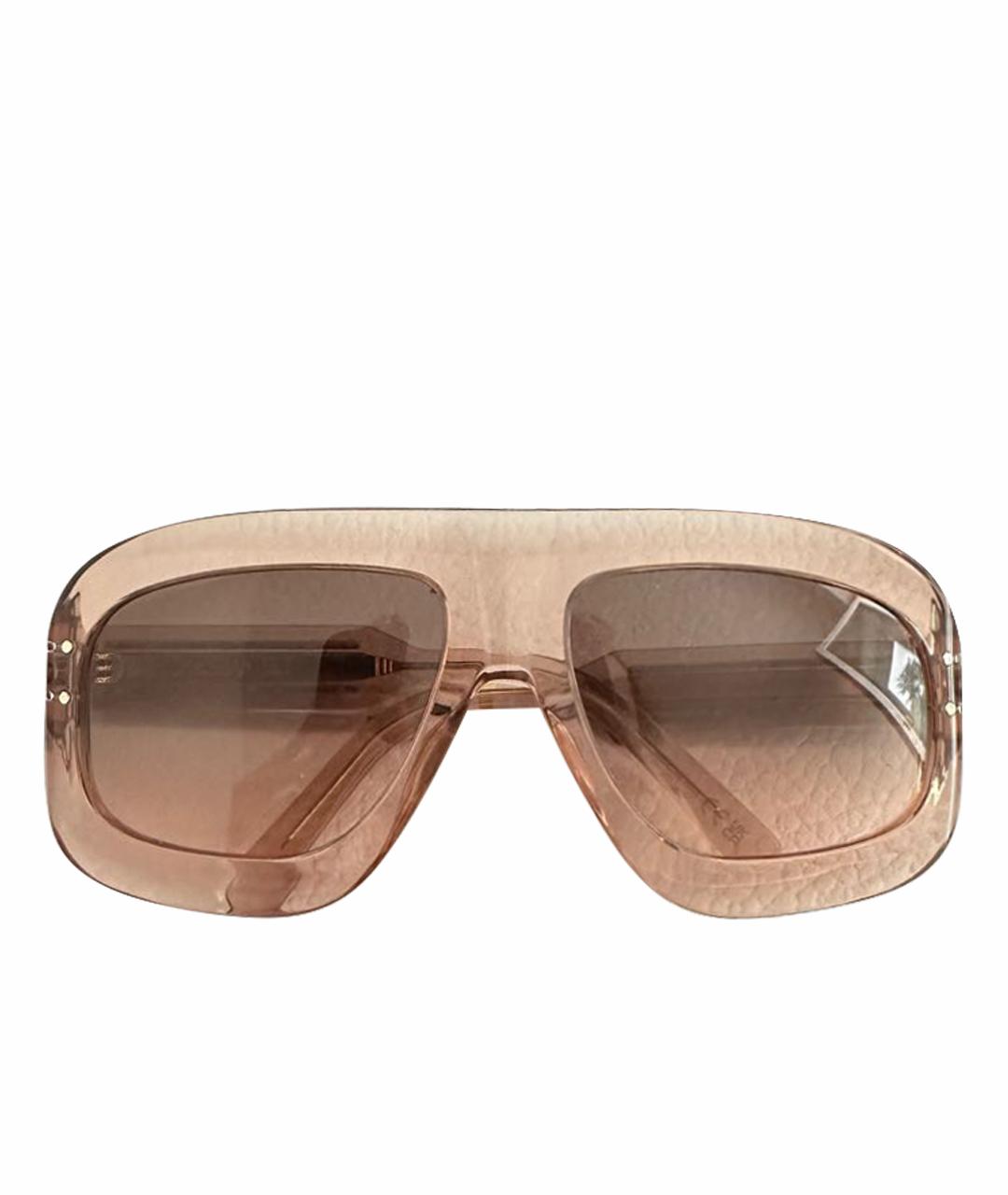 CHRISTIAN DIOR Розовые пластиковые солнцезащитные очки, фото 1