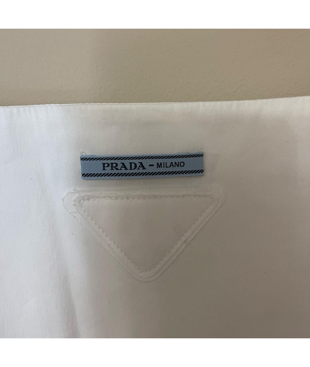 PRADA Белая хлопковая майка, фото 3