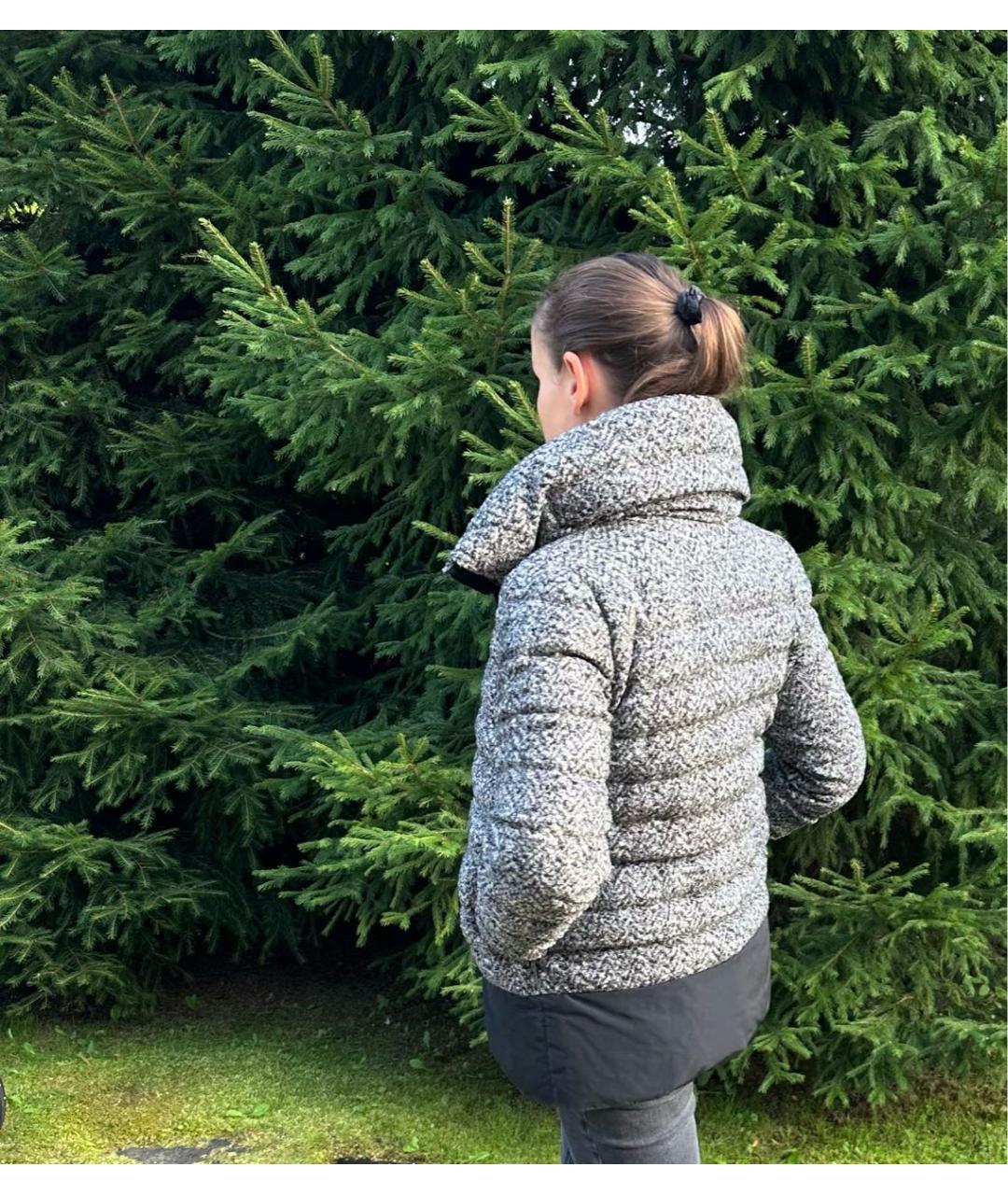 MONCLER Черный пуховик, фото 6