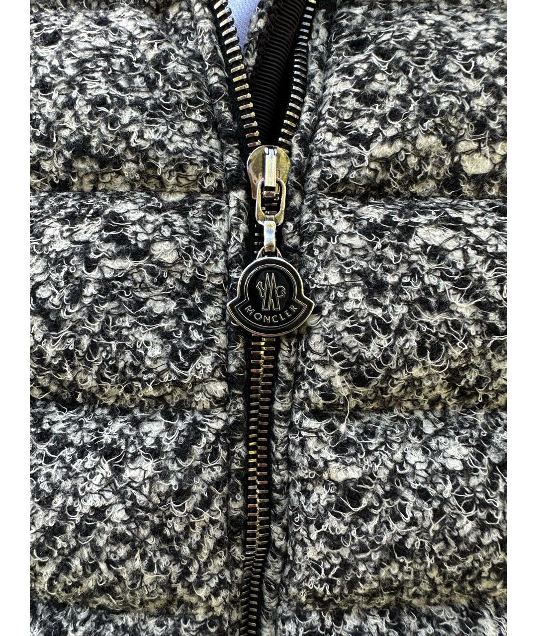 MONCLER Черный пуховик, фото 2