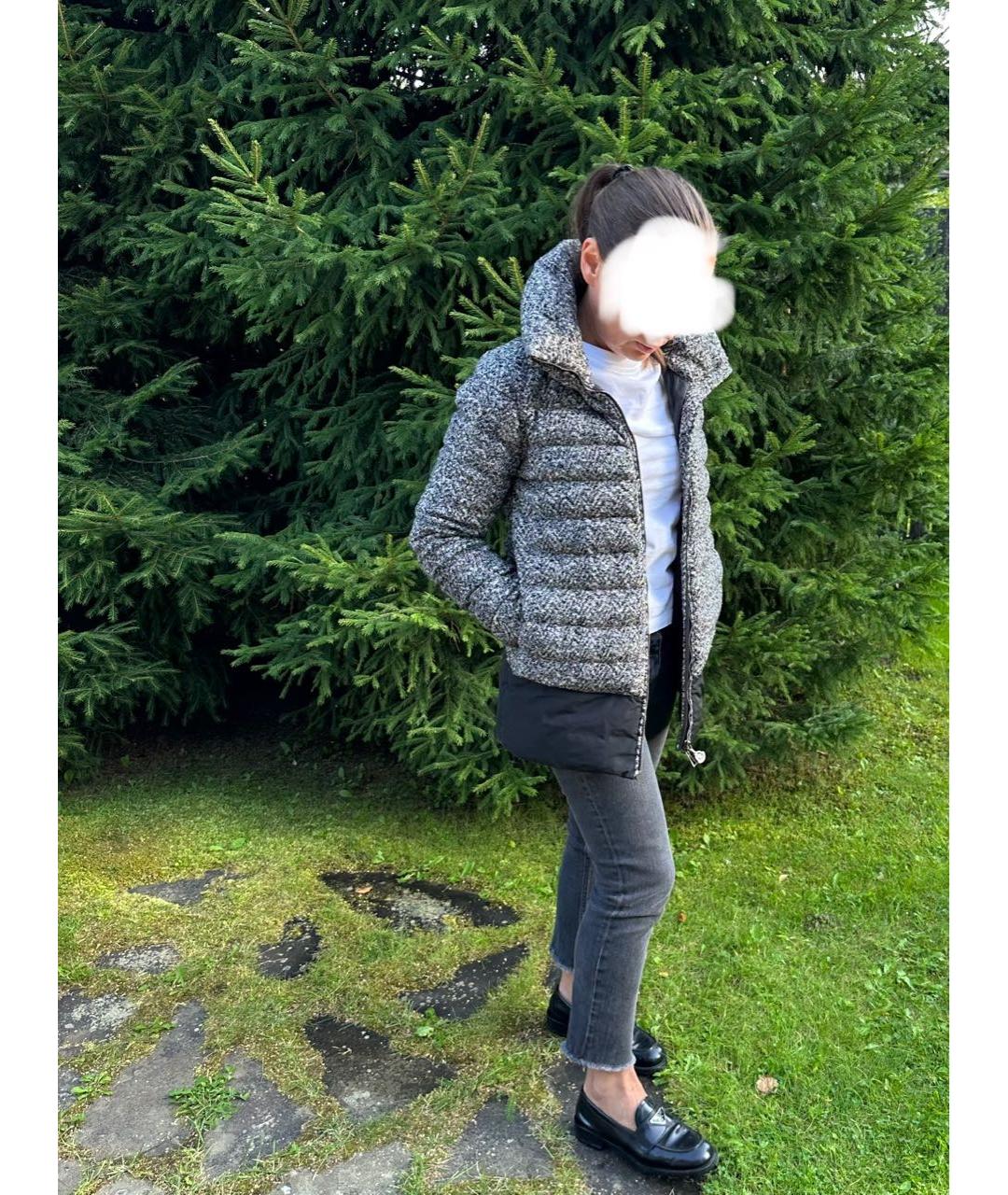 MONCLER Черный пуховик, фото 8