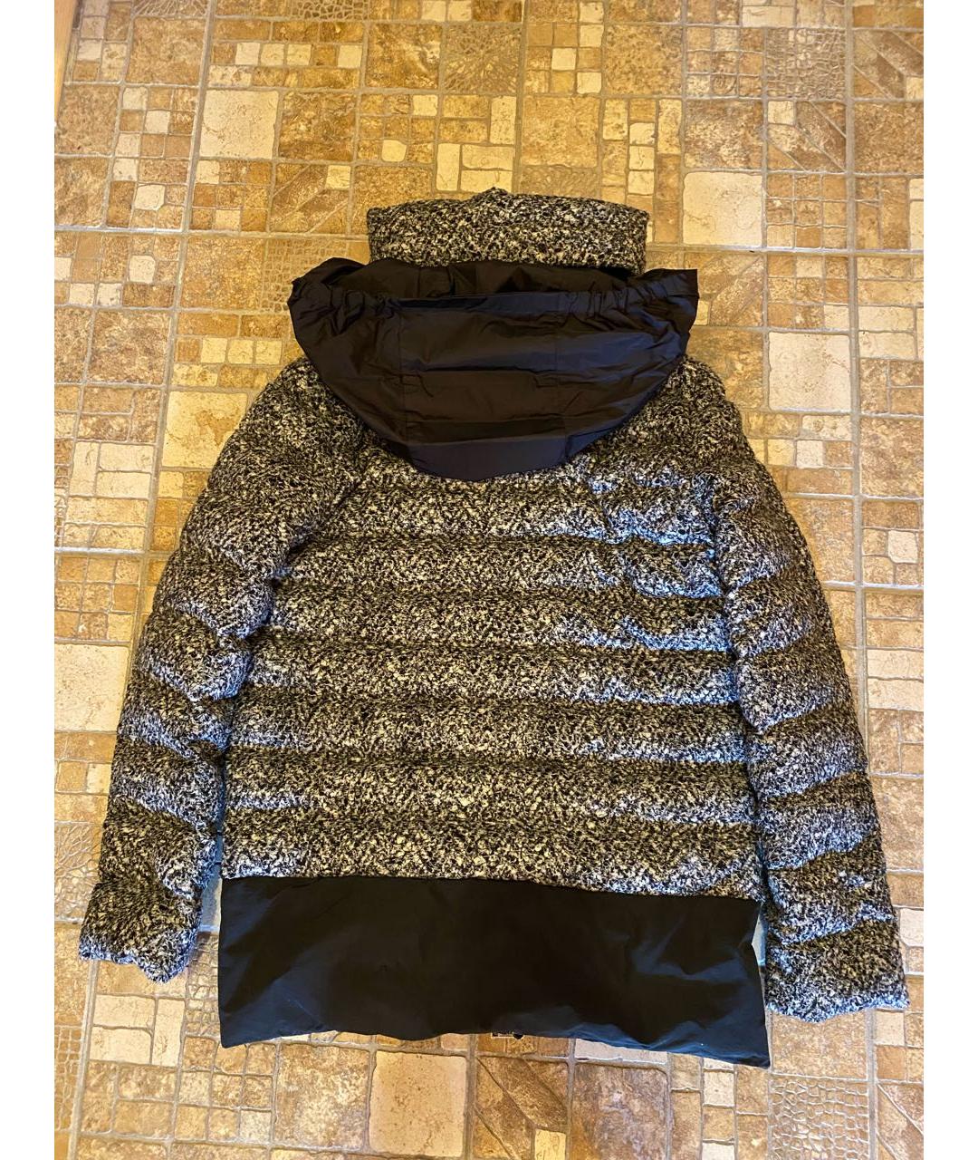 MONCLER Черный пуховик, фото 4