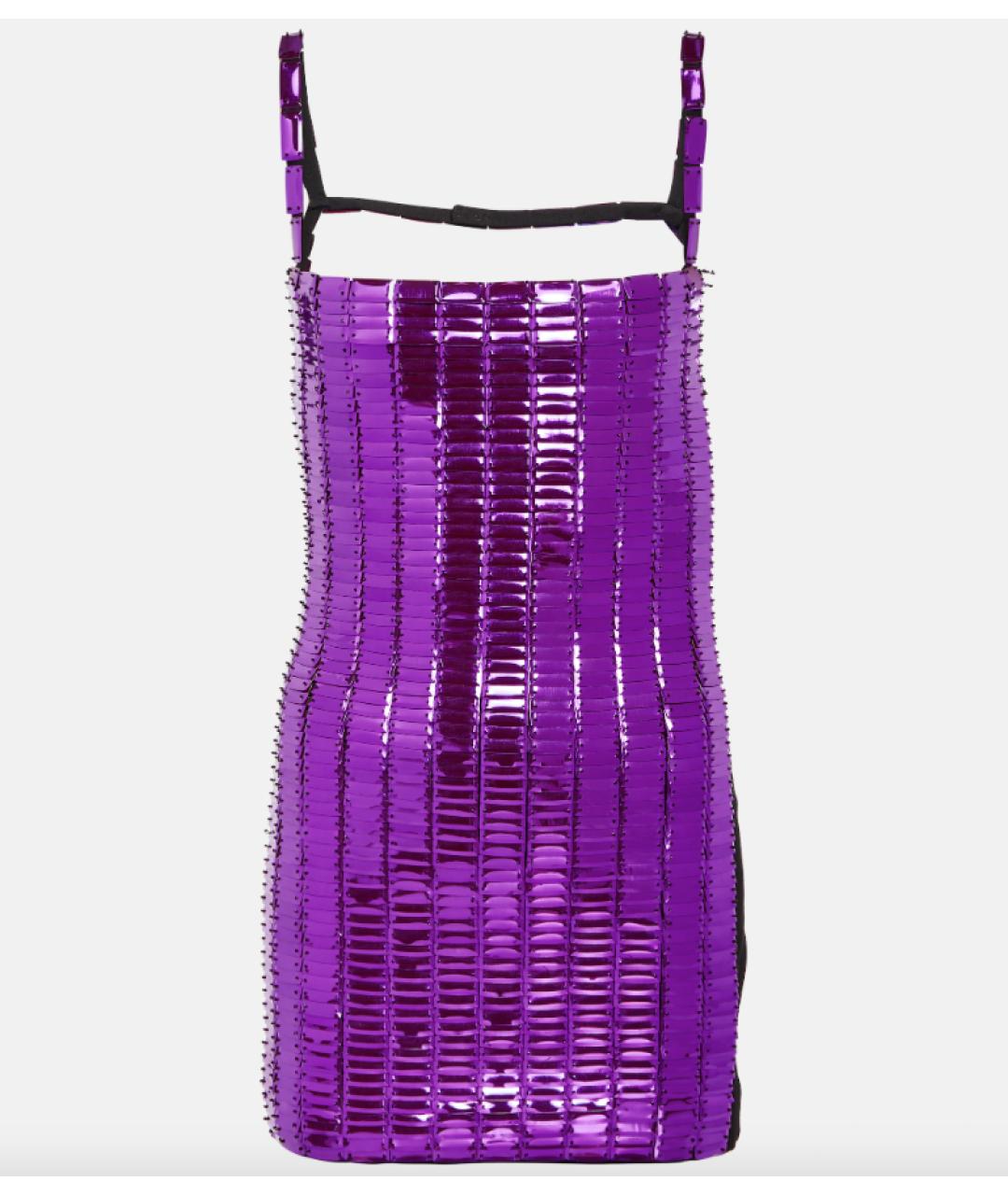 THE ATTICO Фиолетовое коктейльное платье, фото 7