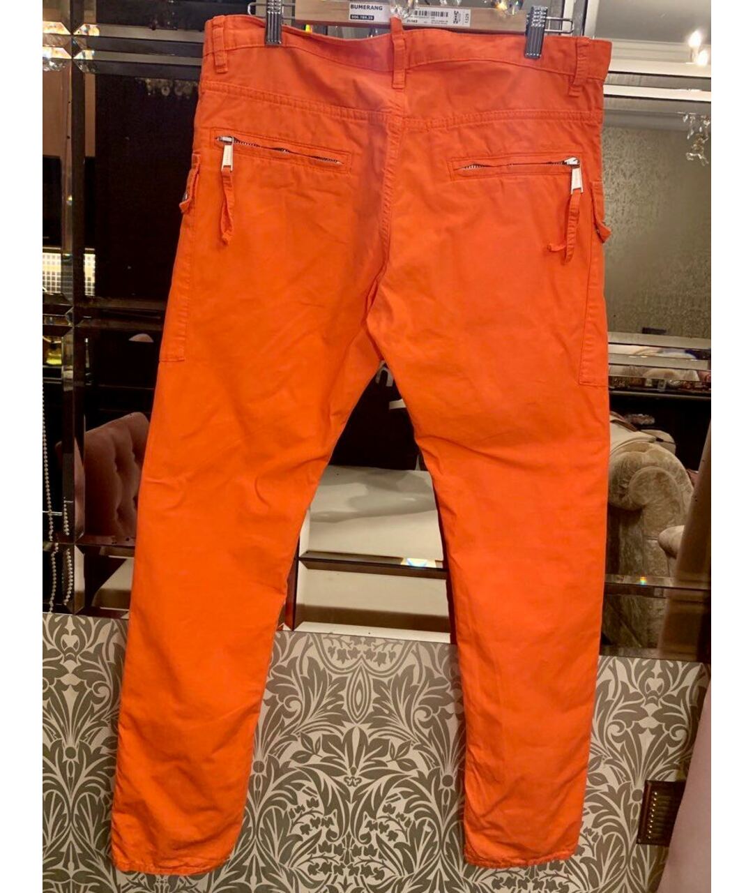DSQUARED2 Оранжевое хлопковые джинсы, фото 2