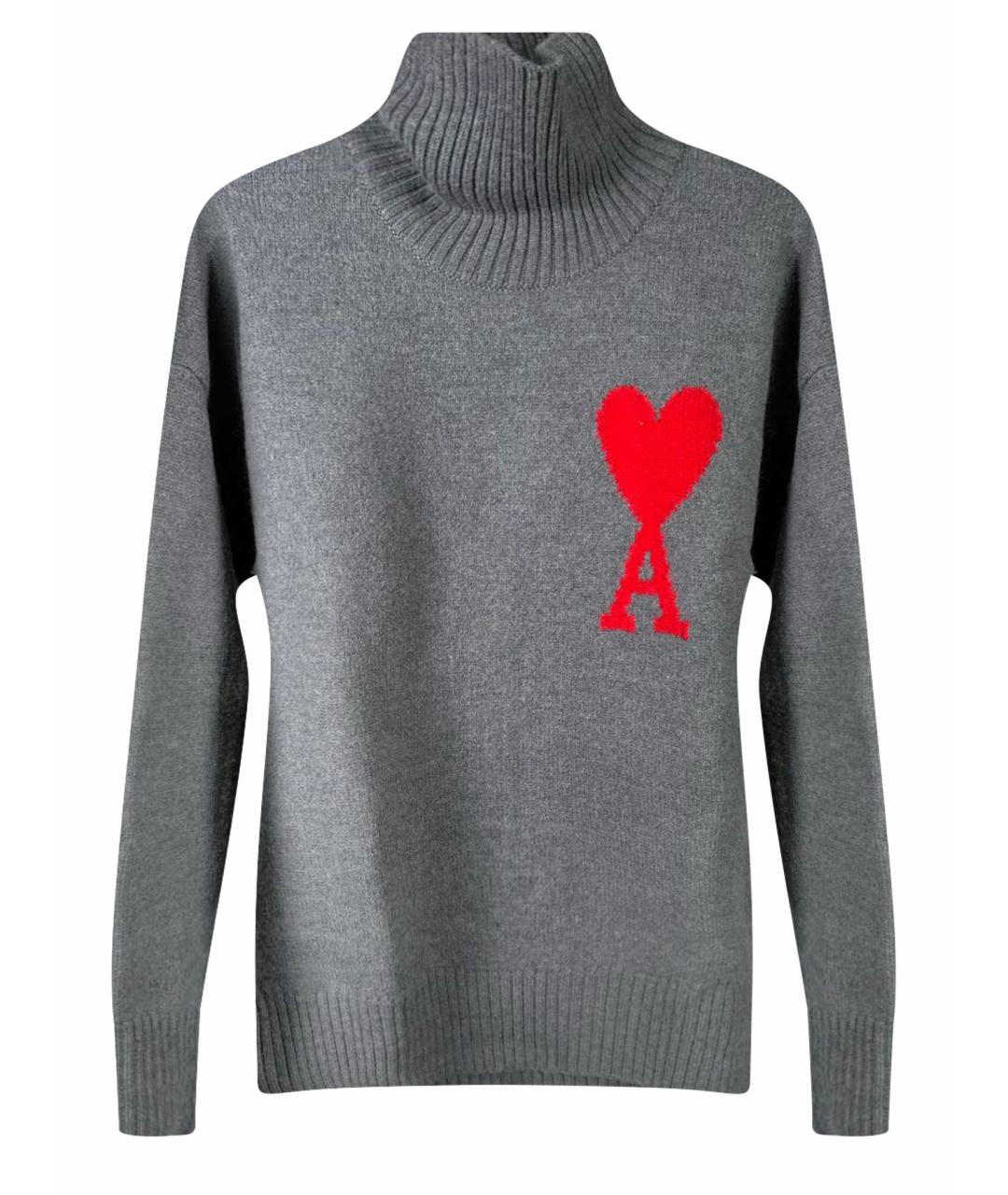 AMI ALEXANDRE MATTIUSSI Серый джемпер / свитер, фото 1