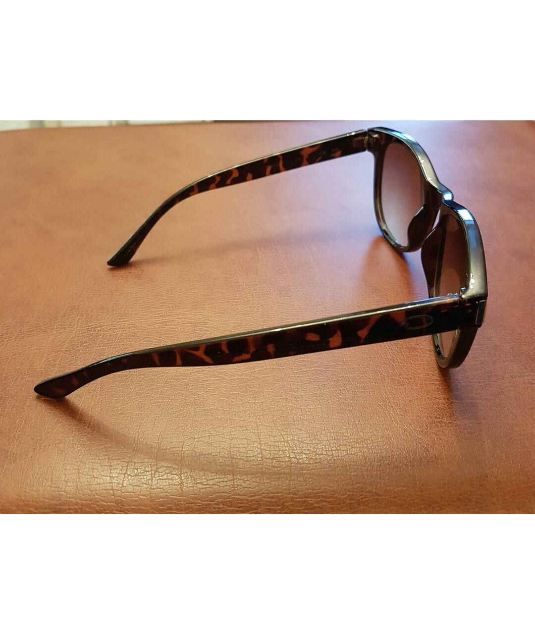 OSCAR DE LA RENTA Коричневые пластиковые солнцезащитные очки, фото 7