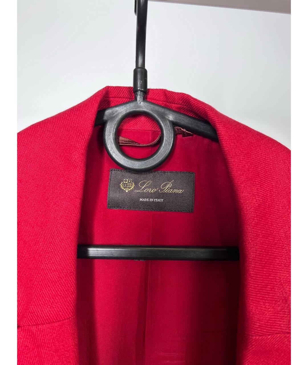 LORO PIANA Красный костюм с брюками, фото 4