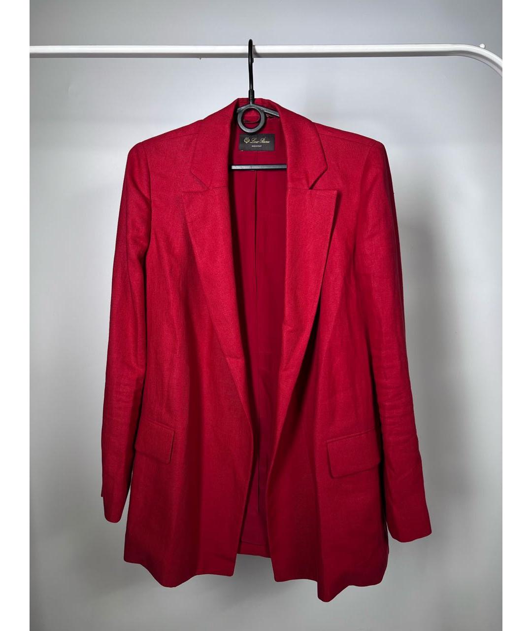 LORO PIANA Красный костюм с брюками, фото 9
