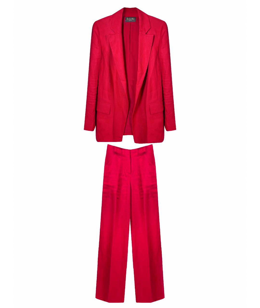 LORO PIANA Красный костюм с брюками, фото 1