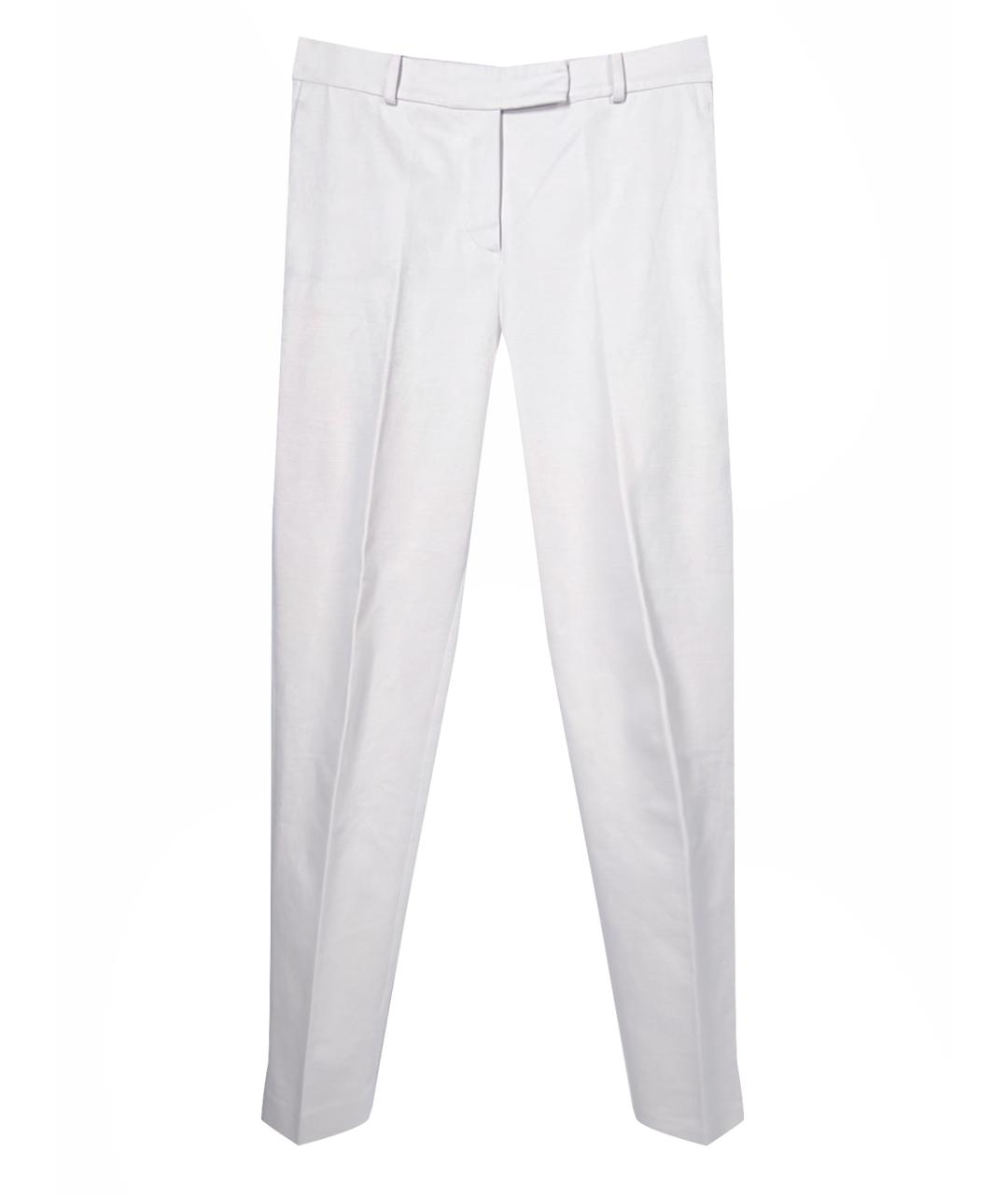 LORO PIANA Белые брюки узкие, фото 1