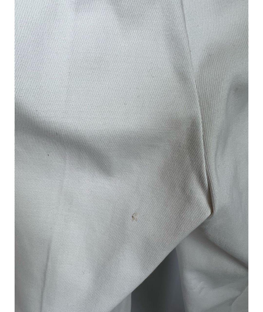 LORO PIANA Белые брюки узкие, фото 4