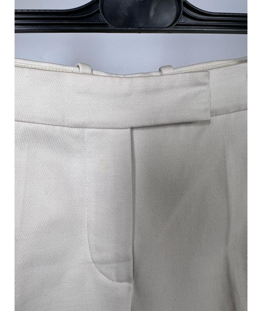 LORO PIANA Белые брюки узкие, фото 3