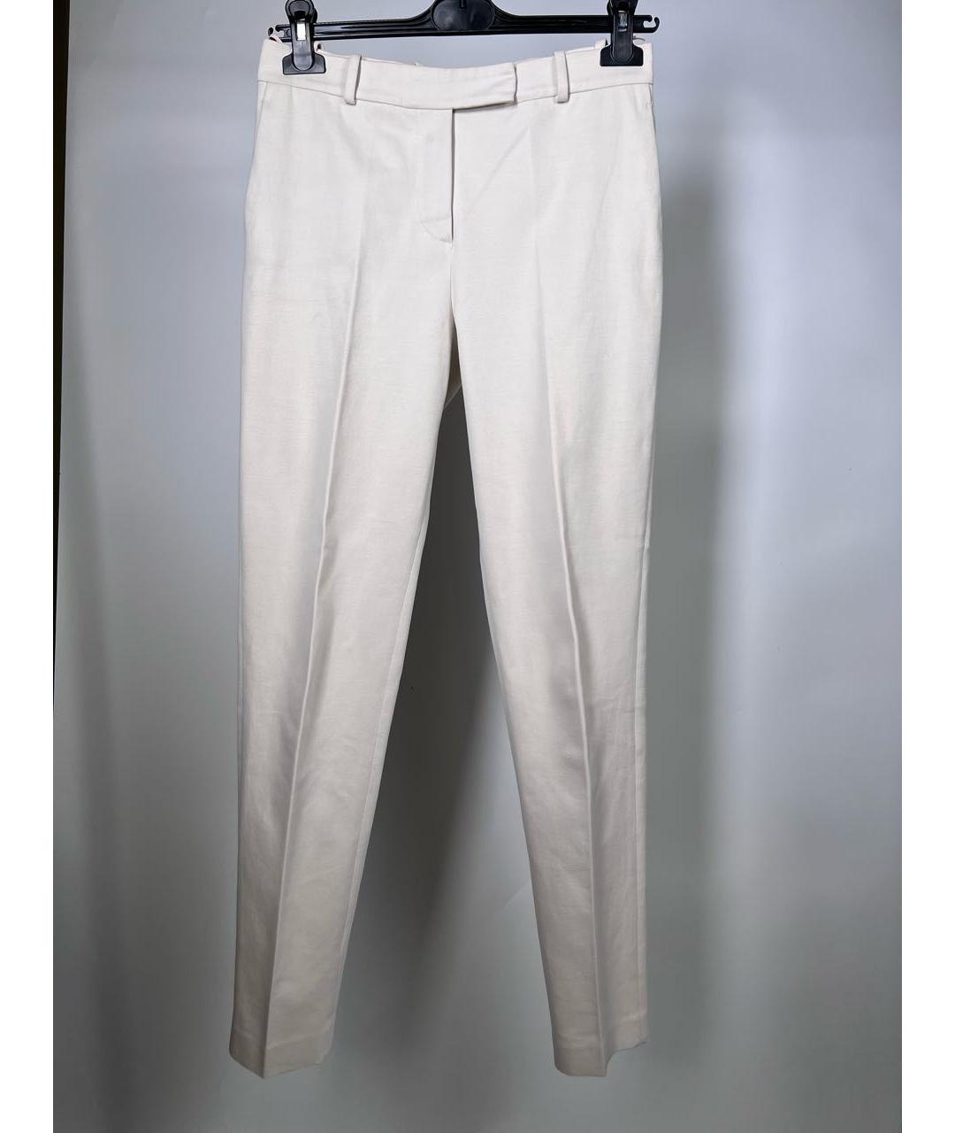 LORO PIANA Белые брюки узкие, фото 7