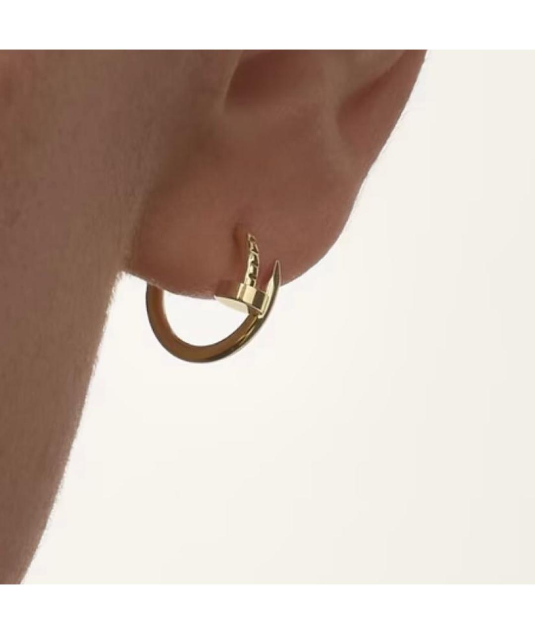 CARTIER Золотые серьги из желтого золота, фото 3