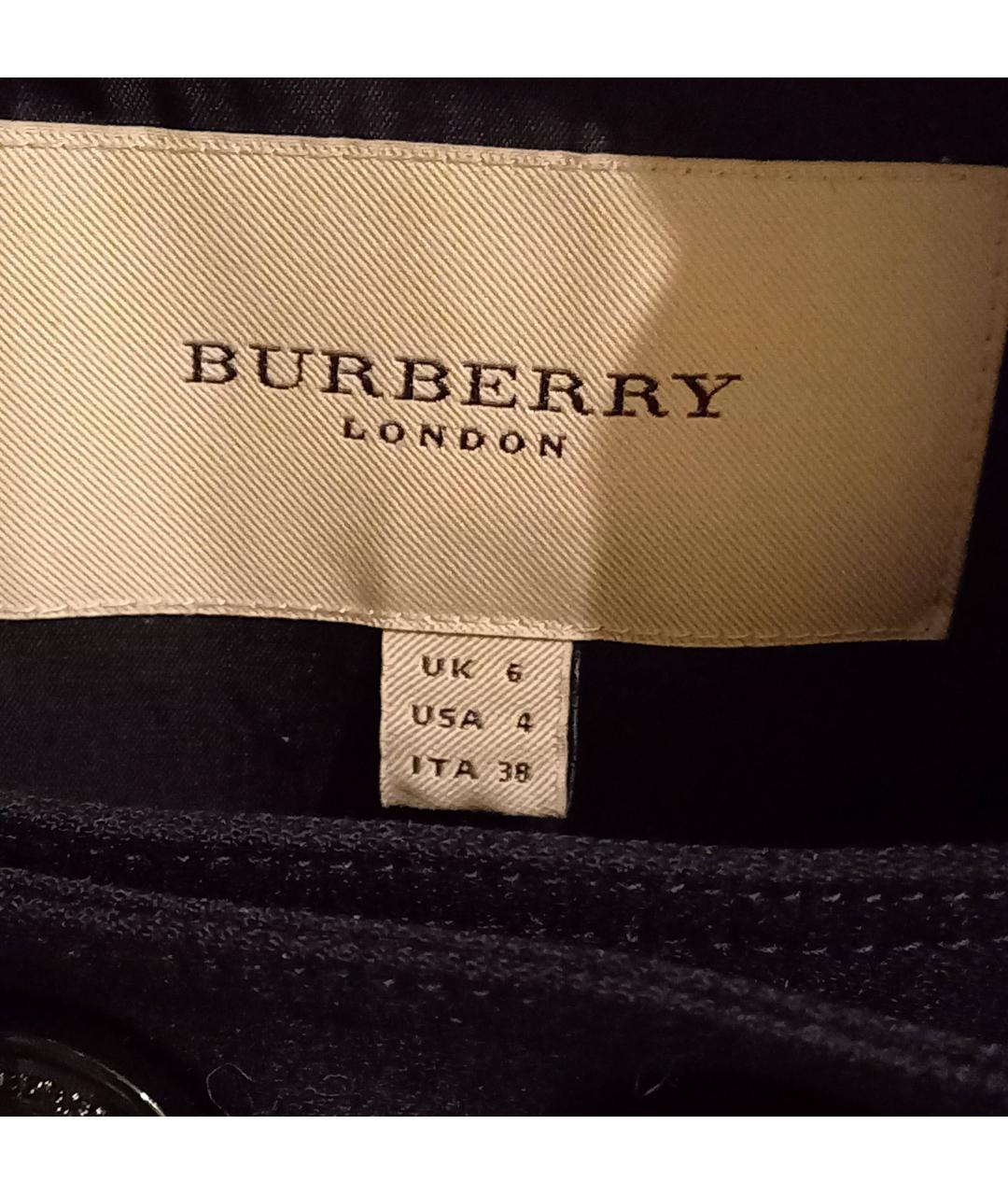 BURBERRY Черное шерстяное платье, фото 4