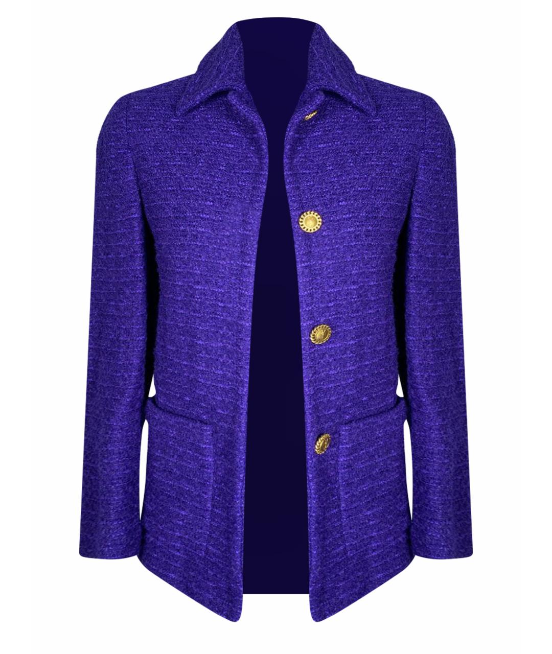 SAINT LAURENT Фиолетовый жакет/пиджак, фото 1