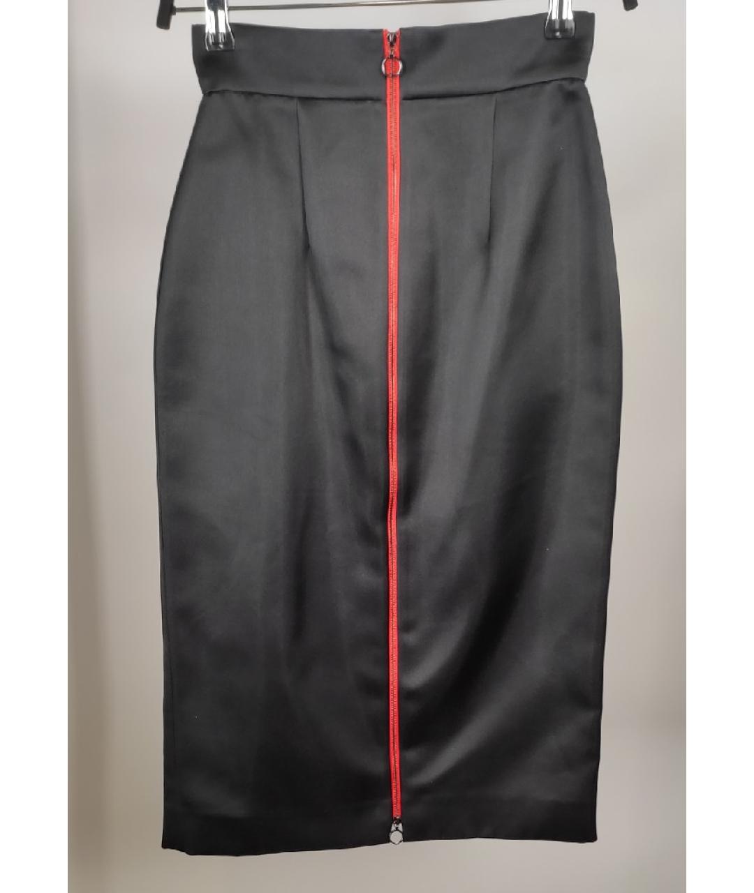 ROKSANDA Черная шелковая юбка миди, фото 2