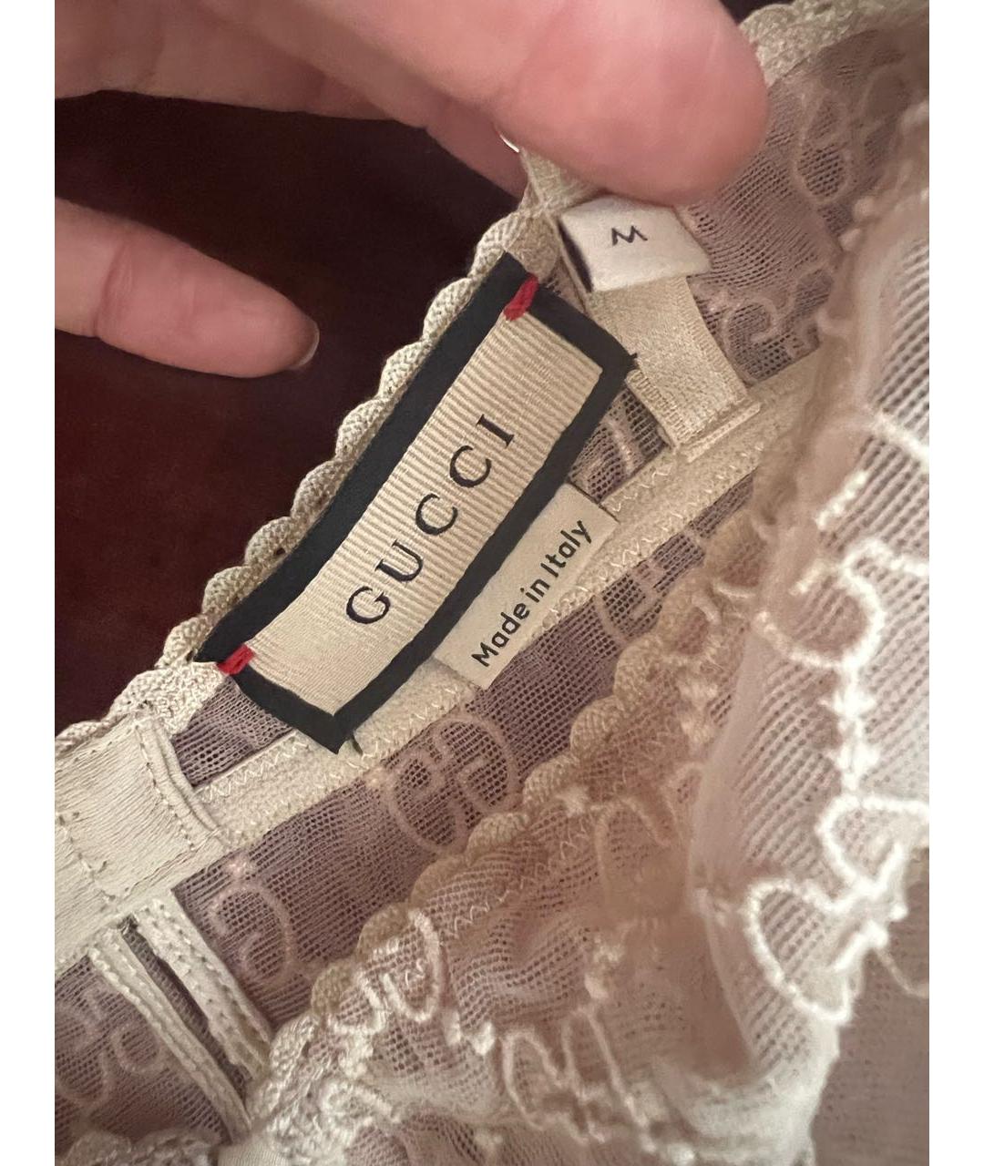 GUCCI Бежевый корсет, фото 4