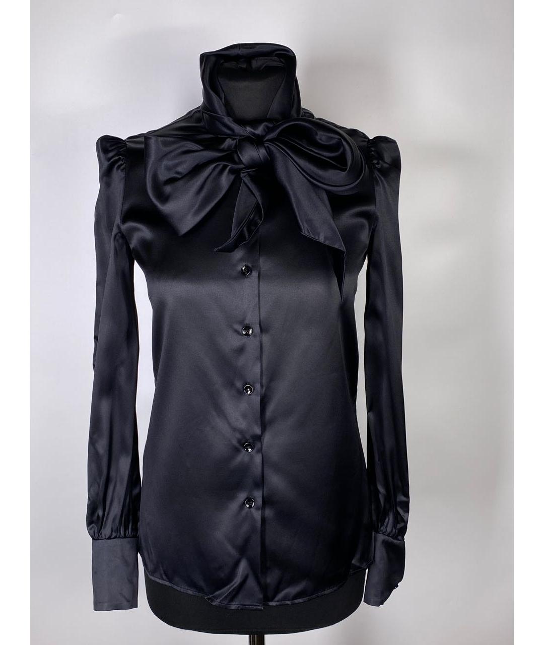 SAINT LAURENT Черная блузы, фото 9