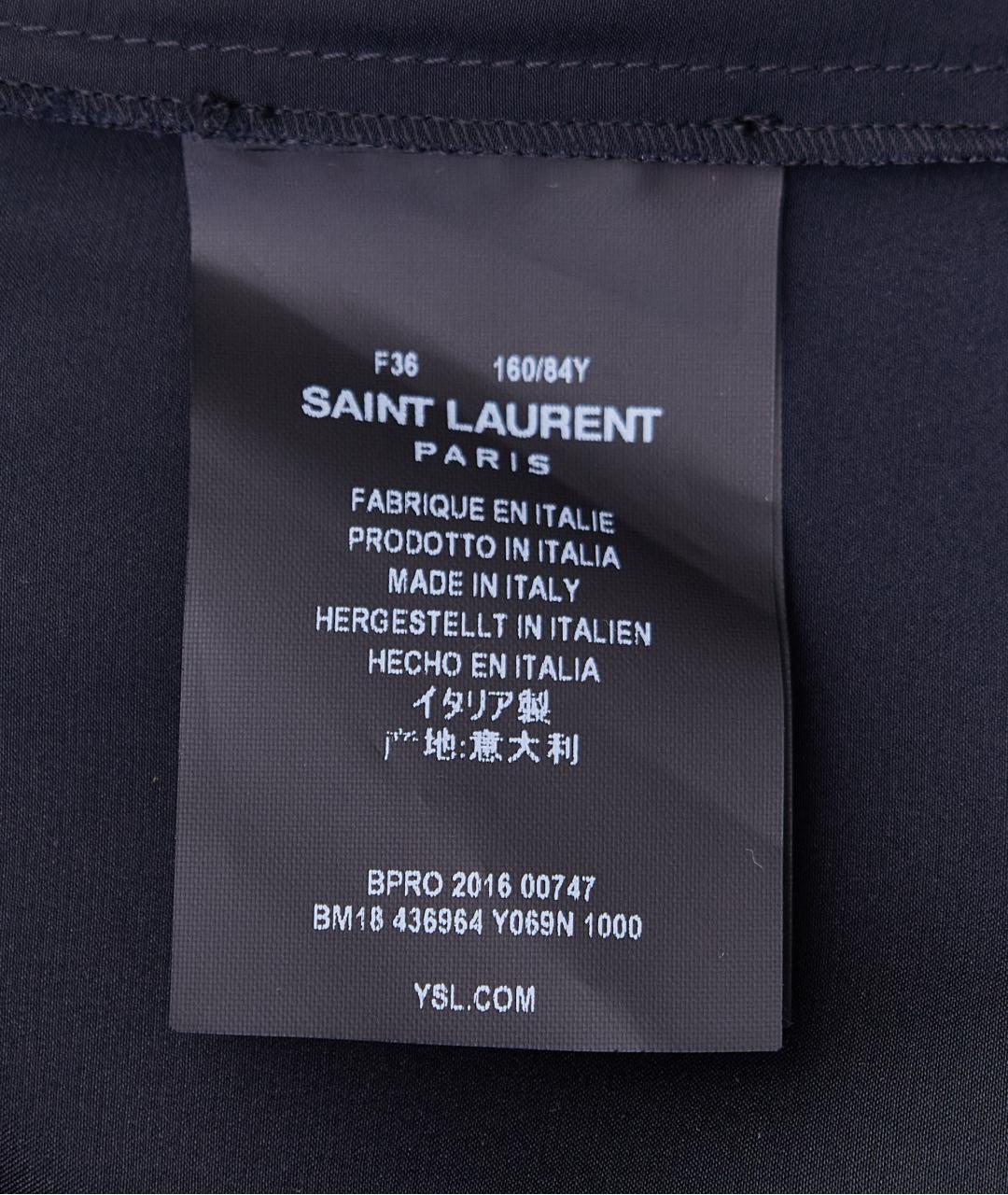 SAINT LAURENT Черная блузы, фото 5