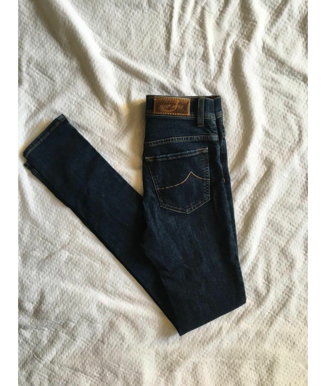JACOB COHEN Темно-синие хлопковые джинсы слим, фото 2