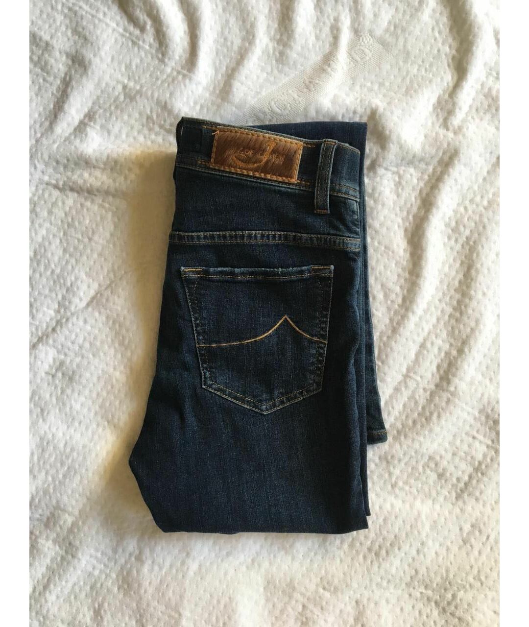 JACOB COHEN Темно-синие хлопковые джинсы слим, фото 3