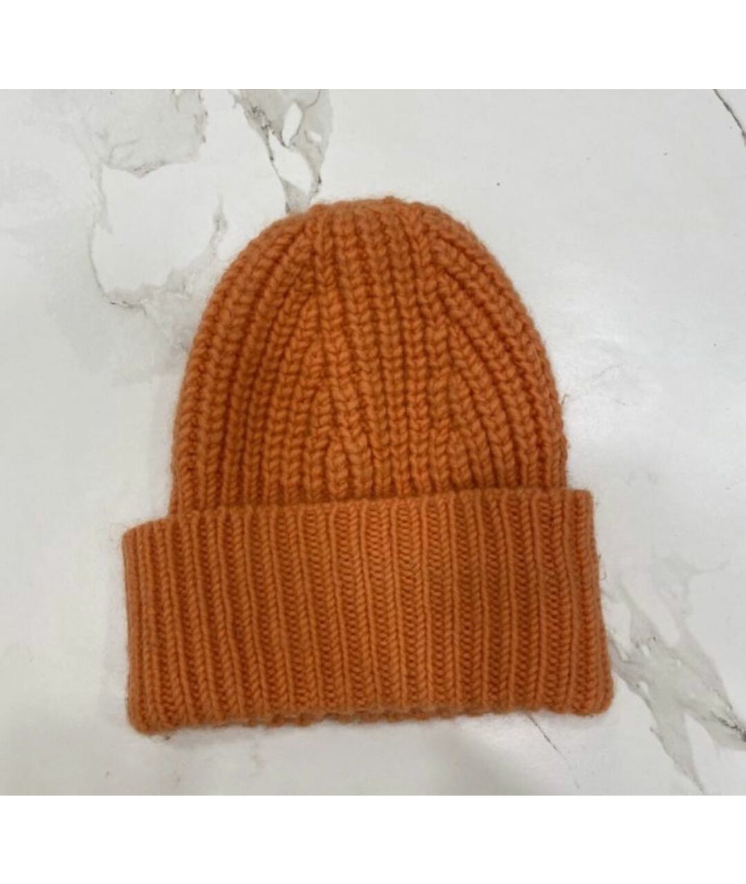 ACNE STUDIOS Оранжевая шерстяная шапка, фото 2