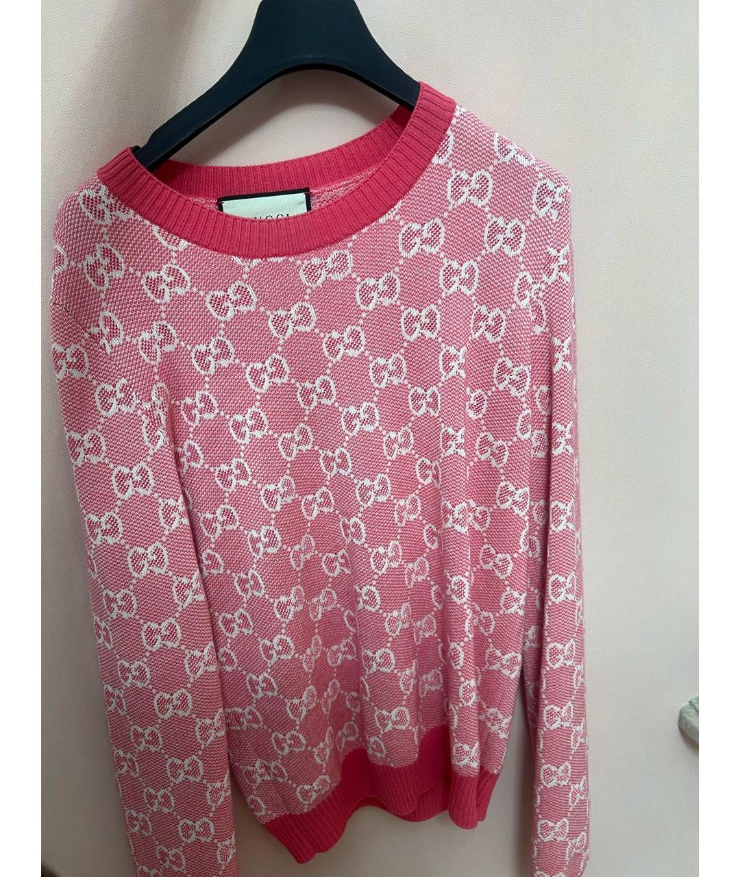 GUCCI Розовый джемпер / свитер, фото 3