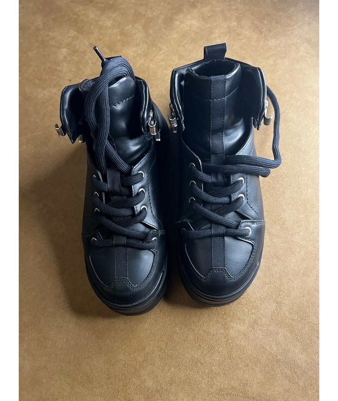 PIERRE HARDY Черные кожаные ботинки, фото 2