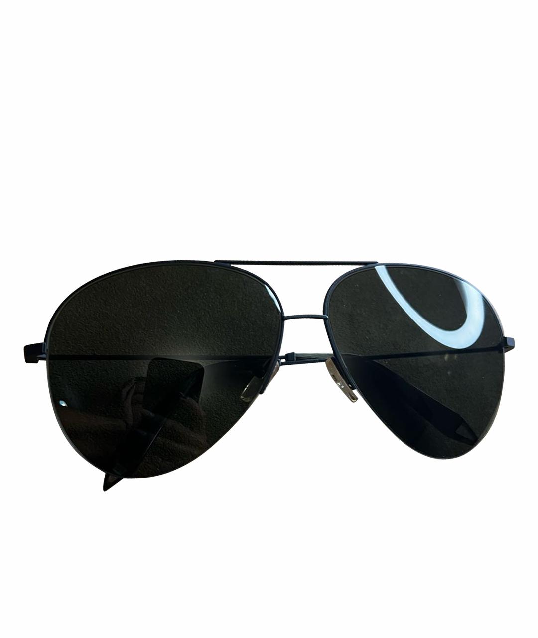 VICTORIA BECKHAM Черные металлические солнцезащитные очки, фото 1