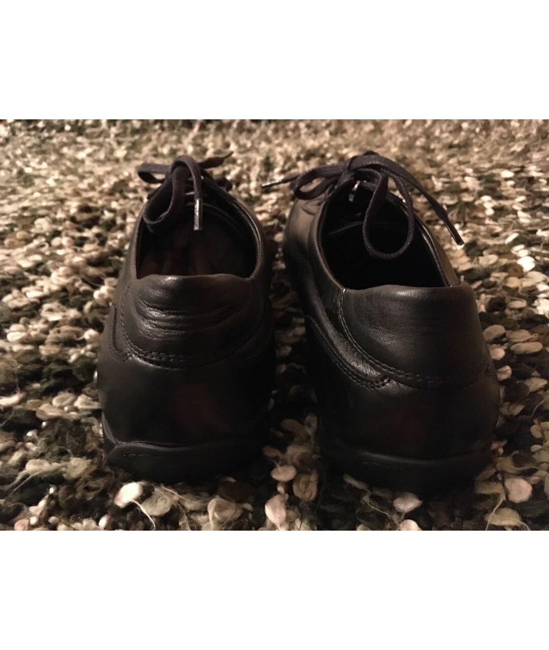VERSACE COLLECTION Черные кожаные низкие кроссовки / кеды, фото 5