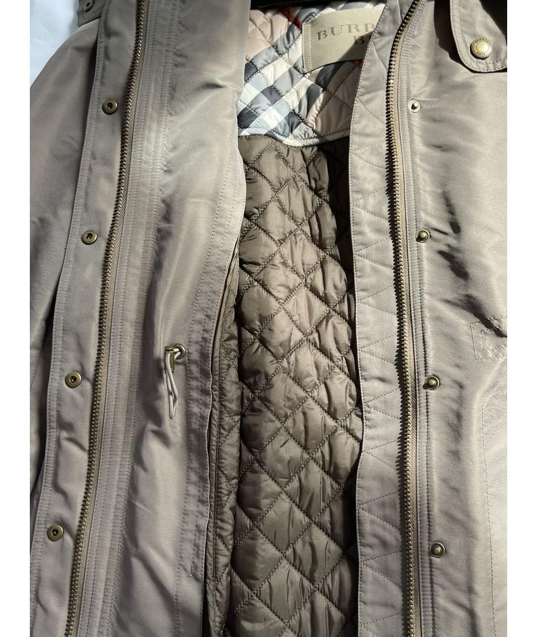 BURBERRY Хаки полиэстеровая парка, фото 5