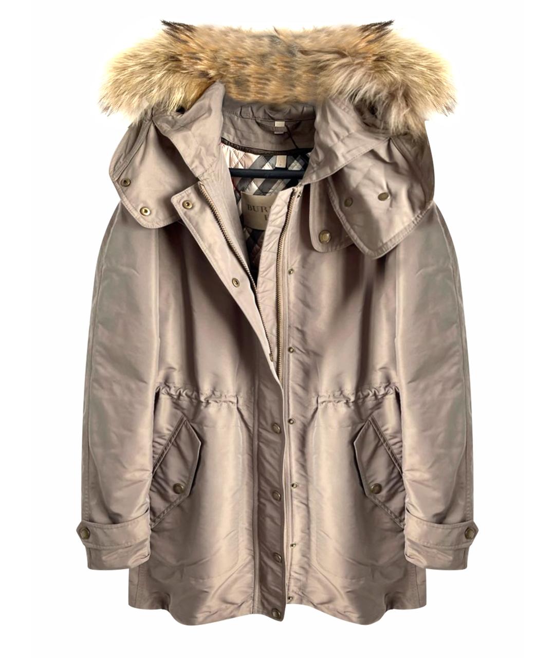 BURBERRY Хаки полиэстеровая парка, фото 1