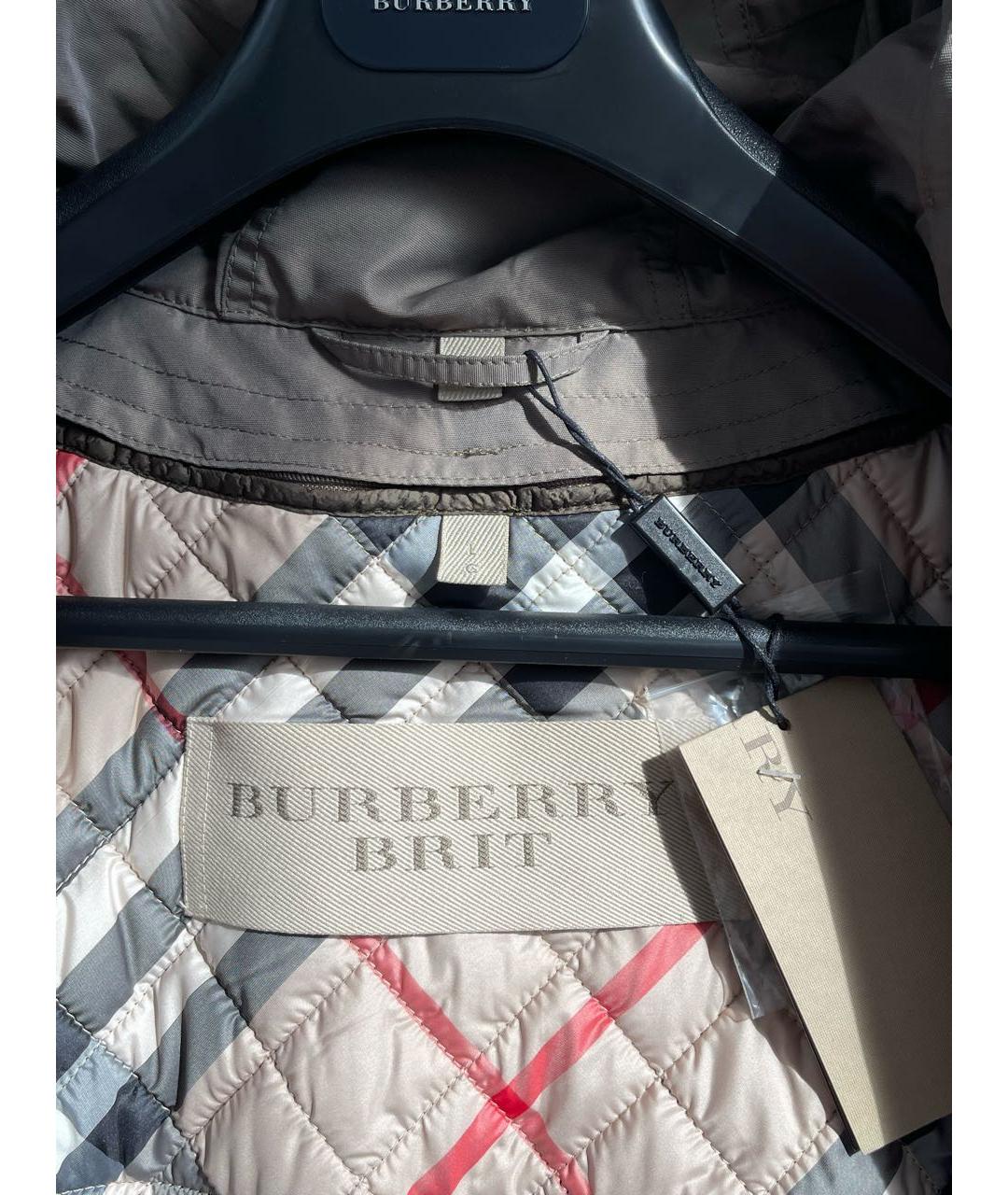 BURBERRY Хаки полиэстеровая парка, фото 8