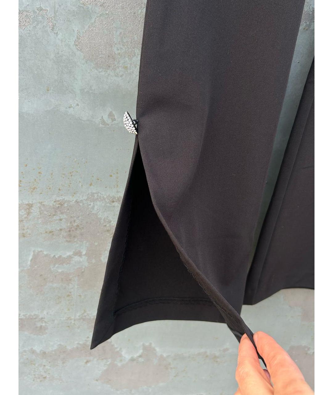 TWIN-SET Черные прямые брюки, фото 5