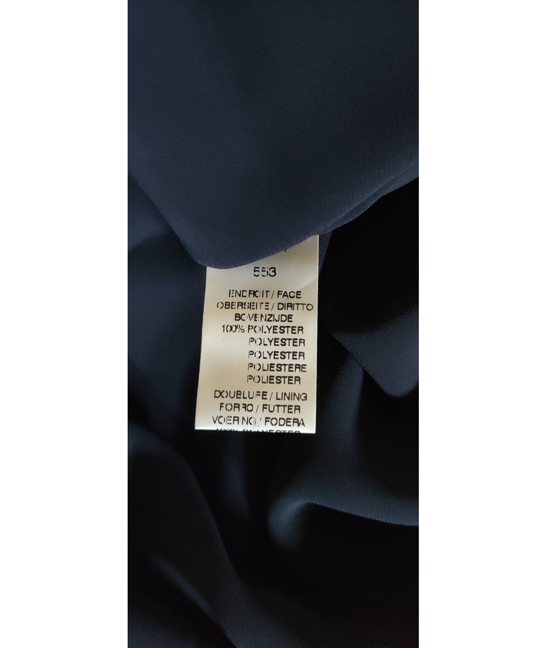 EDWARD ACHOUR PARIS Черная полиэстеровая юбка миди, фото 5