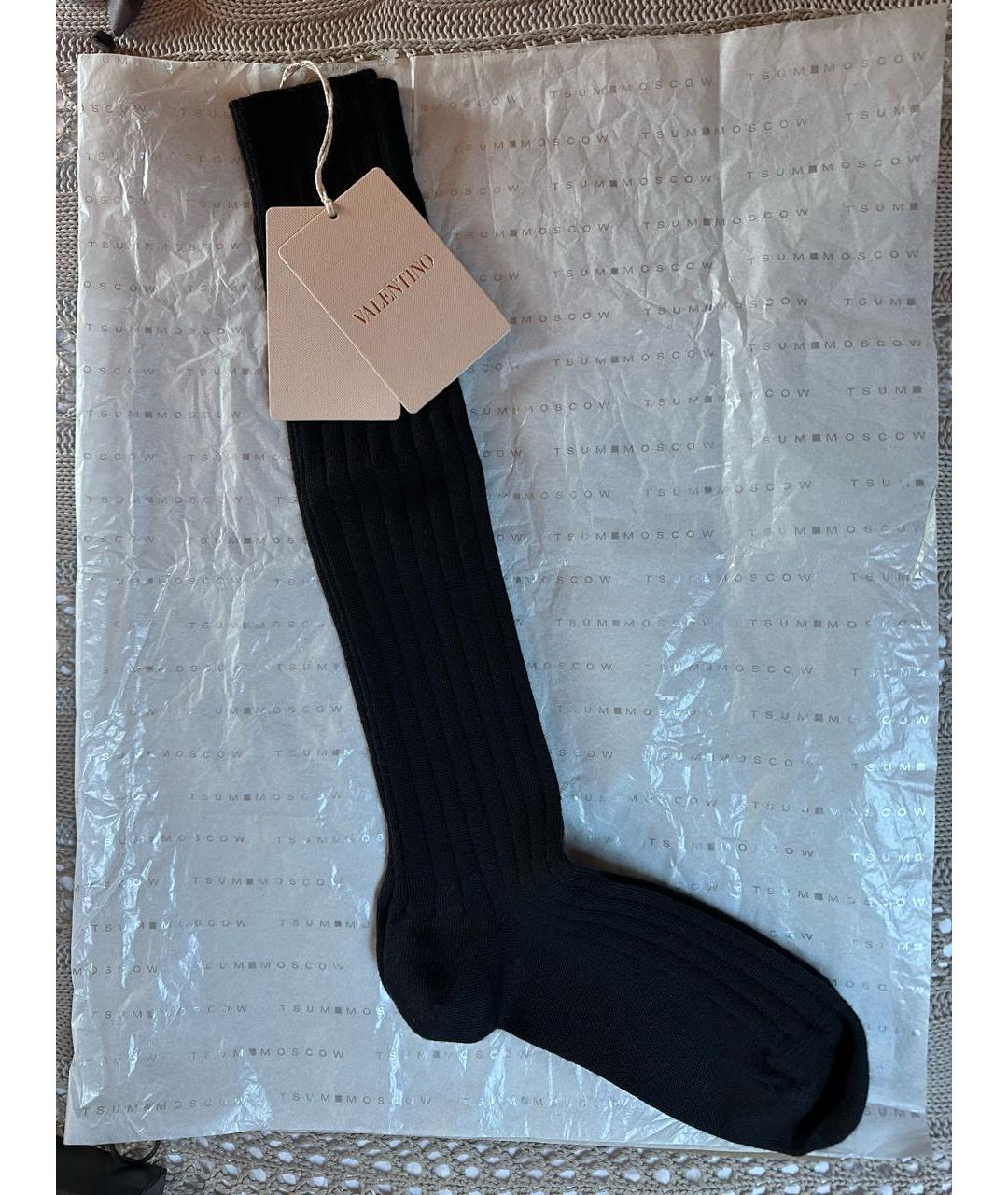 VALENTINO Черные носки, чулки и колготы, фото 7